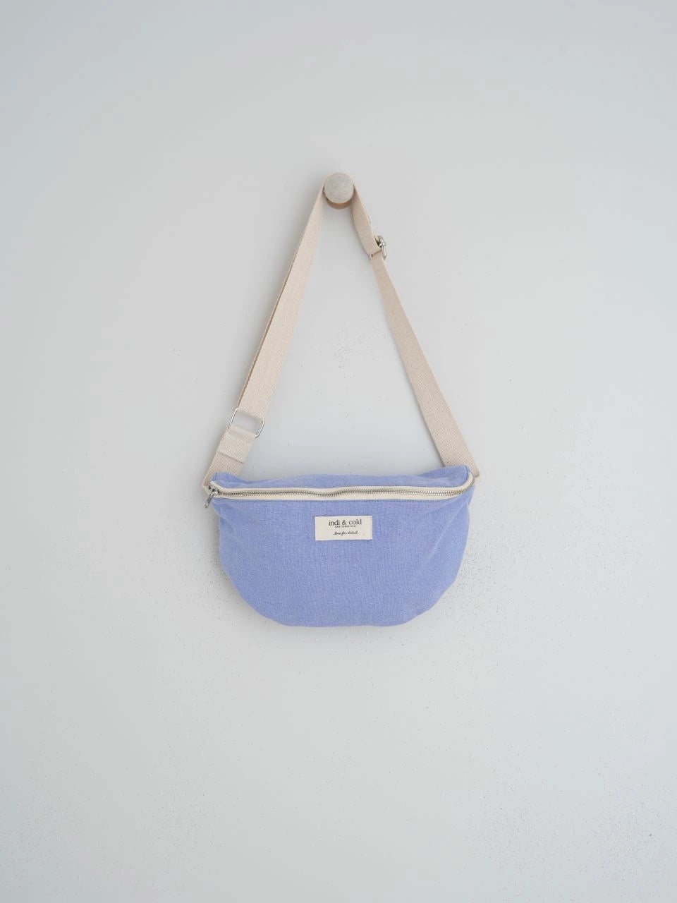 SAC BANANE EN COTON BLEU GLACIAL